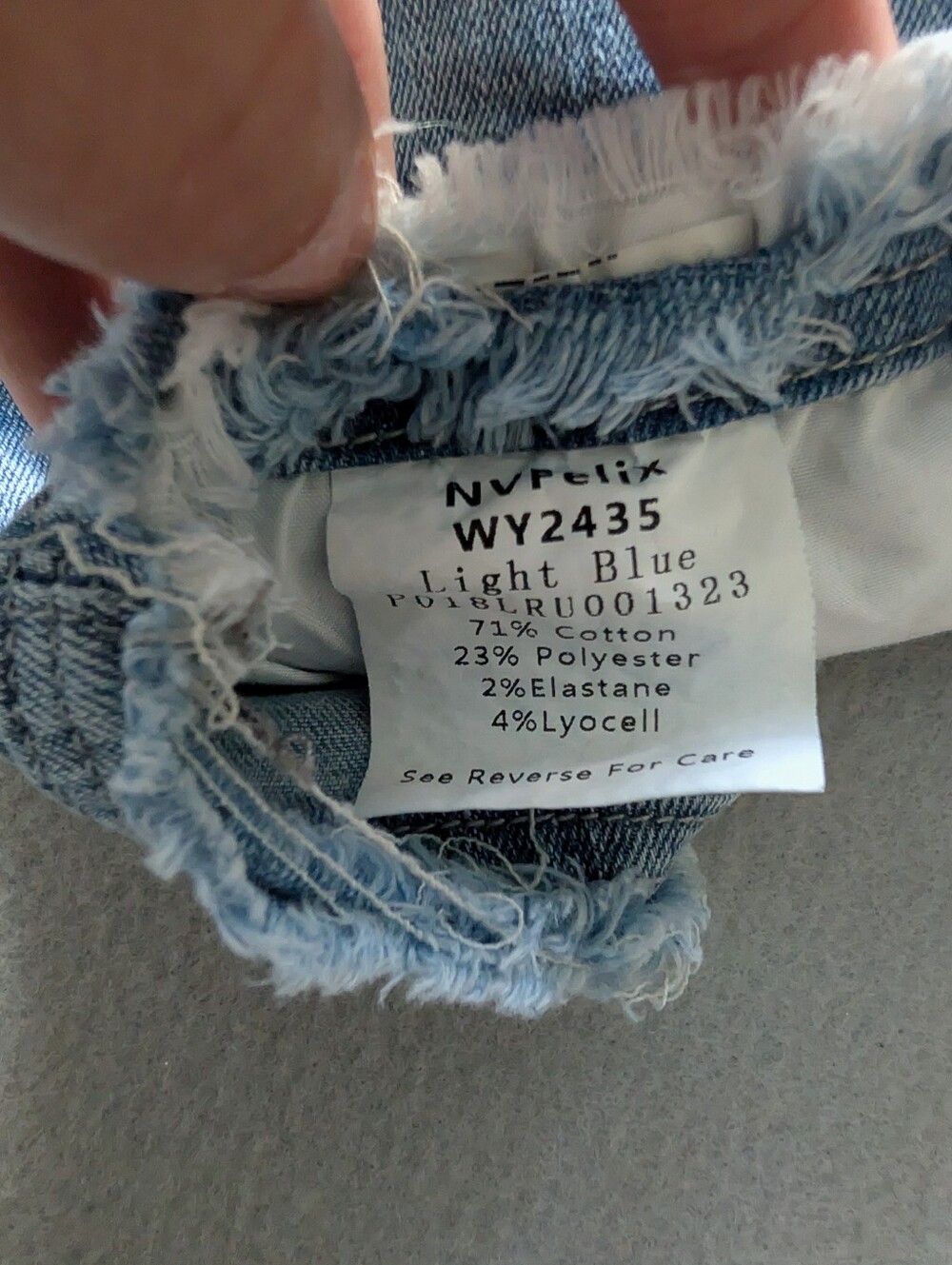 Y2K Style Raw Cut Distressed Light Wash Flare Jeans High Waist Size Small image 6